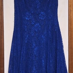 Lauren Ralph Lauren Blue Lace Dress